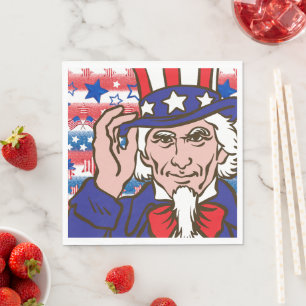 Uncle Sam Paper Napkins Serviette