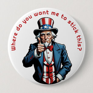 Uncle Sam Personalize Button
