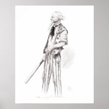 Uncle Sam Plays Ball, Art Print