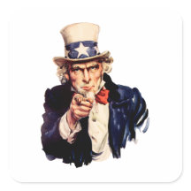 Uncle Sam pointet seinen Finger