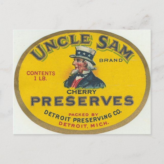 Uncle Sam Postkarte (Vorderseite)