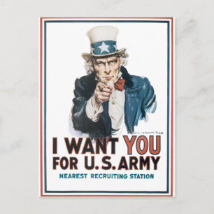 Uncle Sam Postkarte