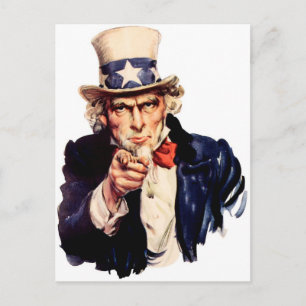 Uncle Sam Postkarte