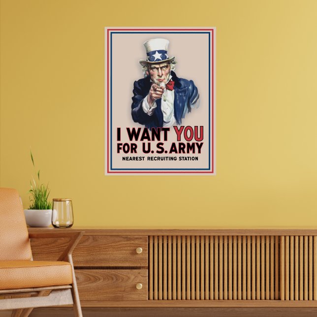 Uncle Sam Recruiting Poster (Wohnzimmer 2)