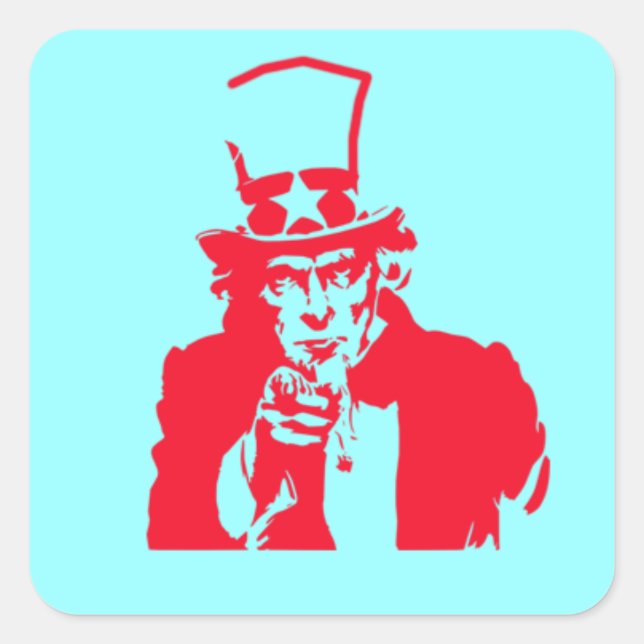 Uncle Sam (Red) on Stickers (Vorderseite)