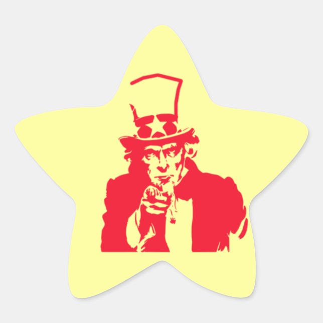 Uncle Sam (Red) on Stickers (Vorderseite)