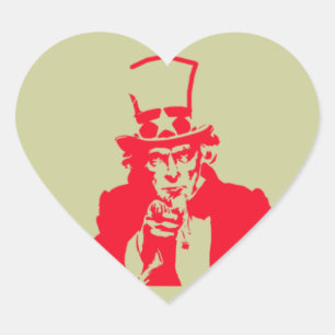 Uncle Sam (Red) on Stickers