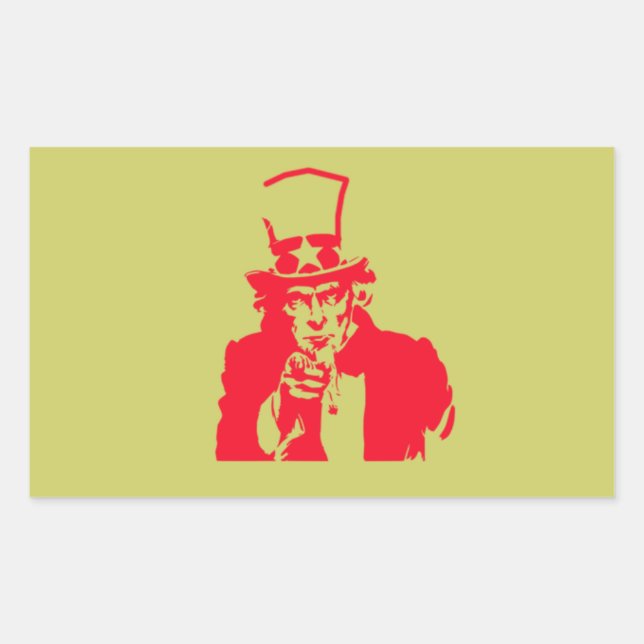 Uncle Sam (Red) on Stickers (Vorderseite)