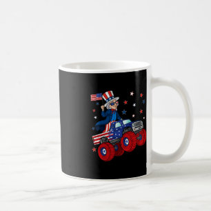 Uncle Sam Riding Monster Truck 4. Juli Fun Boy Kaffeetasse
