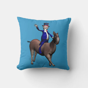 Uncle Sam Riding on Donkey Kissen