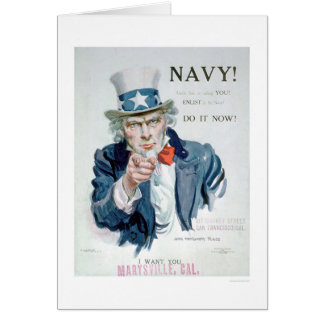 Uncle Sam Ruft Sie an!  Tragen Sie Marine ein
