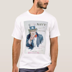 Uncle Sam Ruft Sie an! Tragen Sie Marine ein T-Shirt
