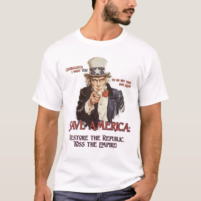 Uncle Sam Sagt T-Shirt (Vorderseite)
