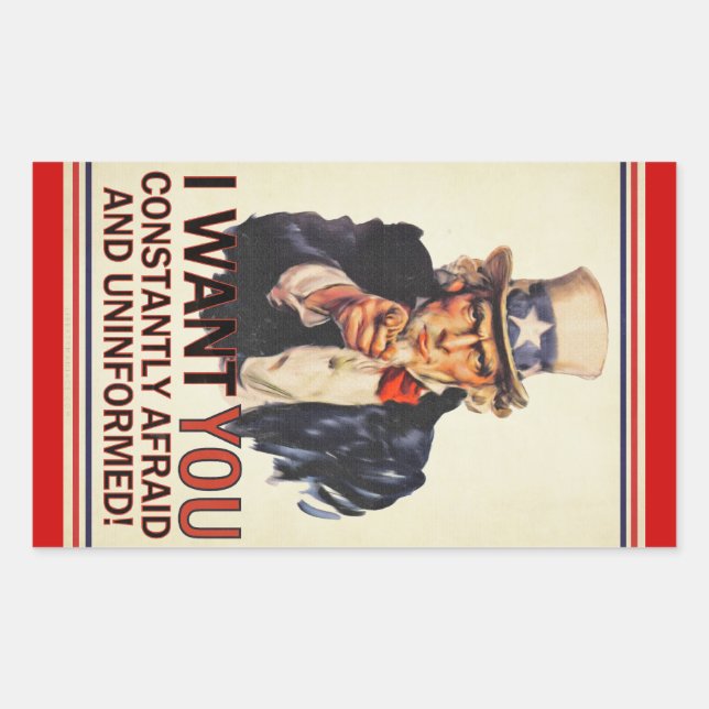 Uncle Sam Satire Sticker Set (Vorderseite)