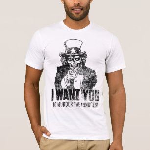 Uncle Sam Schädel-Shirt T-Shirt