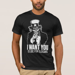 Uncle Sam Schädel-Shirt T-Shirt