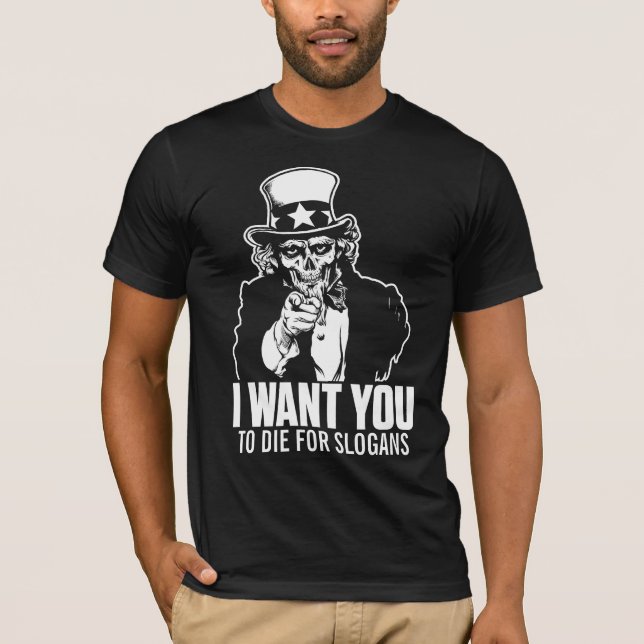Uncle Sam Schädel-Shirt T-Shirt (Vorderseite)