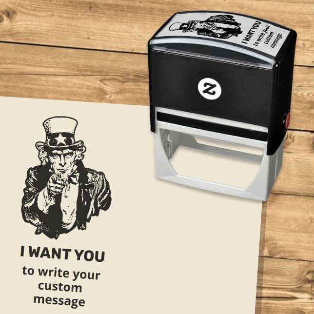 Uncle Sam Self-Inking Briefmarke Permastempel (Von Creator hochgeladen)