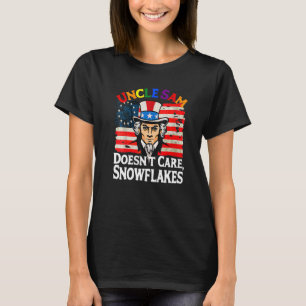 UNCLE SAM SORGT NICHT FÜR SCHNEEFLAKEN Funny Ameri T-Shirt