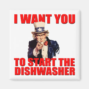 Uncle Sam Spülmaschinenmagnet Magnet