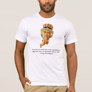 Uncle Sam Und Zitat durch George Washington T-Shirt