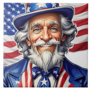 Uncle Sam USA Fliese
