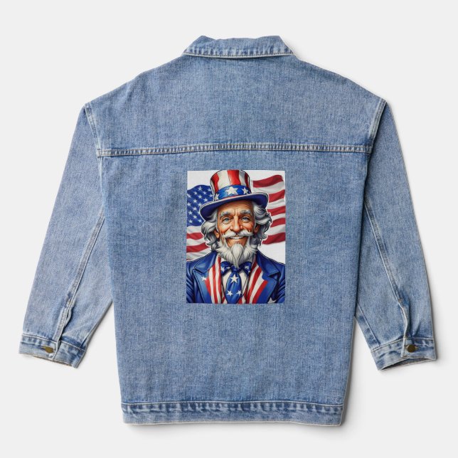 Uncle Sam USA Jeansjacke (Rückseite)