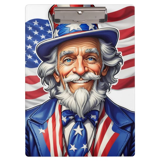Uncle Sam USA Klemmbrett (Vorderseite)