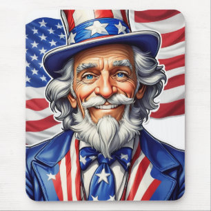 Uncle Sam USA Mousepad