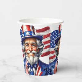 Uncle Sam USA Pappbecher