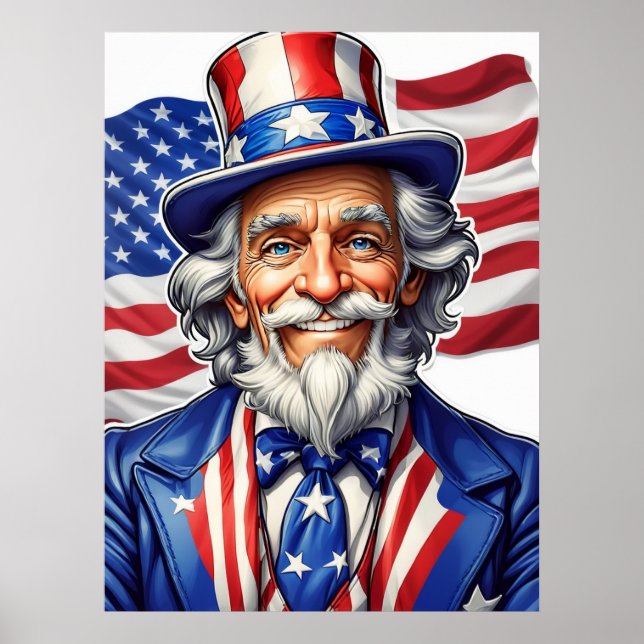 Uncle Sam USA Poster (Vorne)