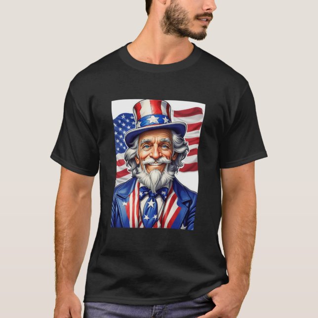 Uncle Sam USA T-Shirt (Vorderseite)