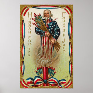 Uncle Sam Weiter von Juli-Plakat Poster