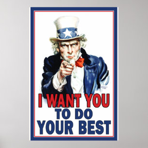 Uncle Sam will dir, IHR BESTES ZU TUN Poster