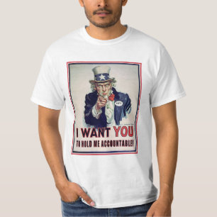 Uncle Sam Will gerade gehalten zu werden T-Shirt