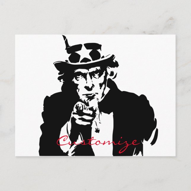Uncle Sam Will Ihnen Thunder_Cove Postkarte (Vorderseite)