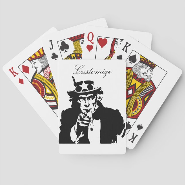 Uncle Sam Will Ihnen Thunder_Cove Spielkarten (Rückseite)