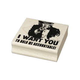 Uncle Sam Will sich halten Gummistempel