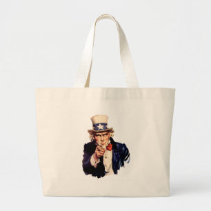Uncle Sam Will Sie! Jumbo Stoffbeutel