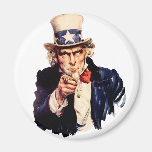 Uncle Sam Will Sie! Magnet