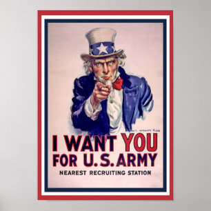 Uncle Sam Will Sie! Plakat