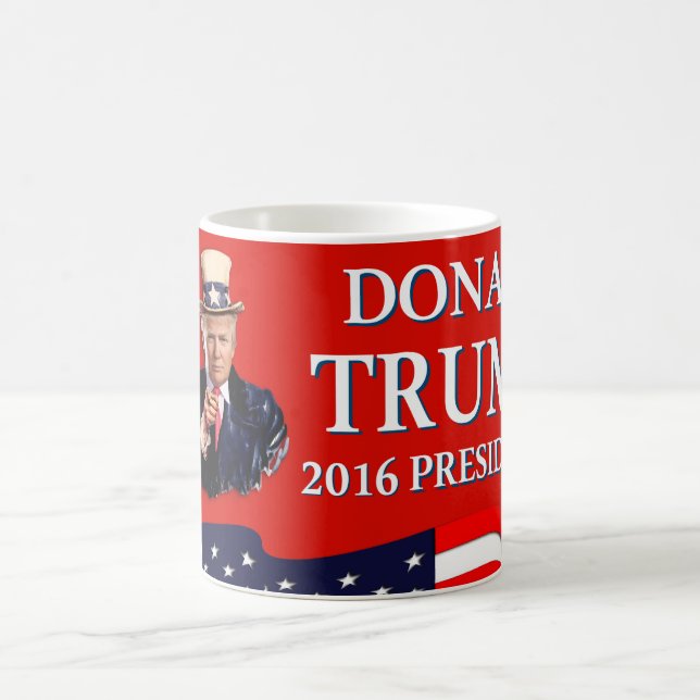 Uncle Sam Will Sie Rot Donald Trump 2016 Kaffeetasse (Mittel)