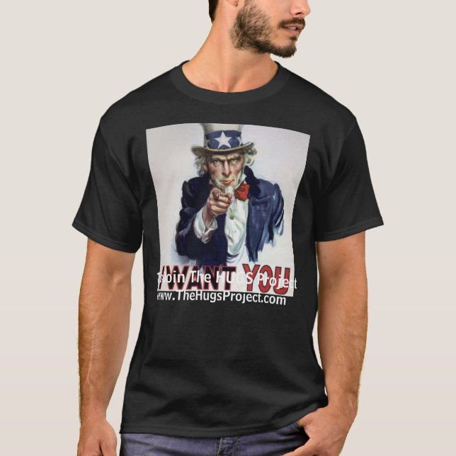 Uncle Sam Will Sie T-Shirt (Vorderseite)