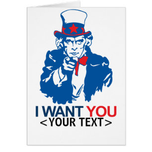 UNCLE SAM WOLLTE SIE,<YOUR TEXT>