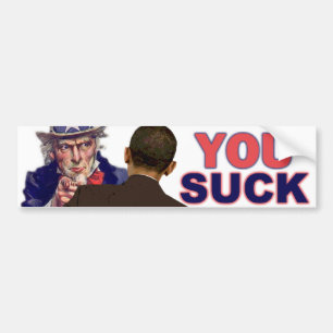 Uncle Sam Zu Obama Autoaufkleber
