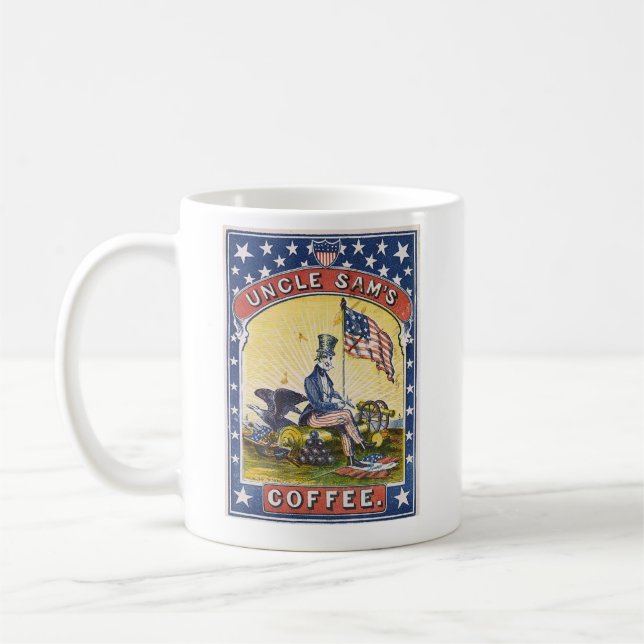 Uncle Sams-Kaffee Kaffeetasse (Links)