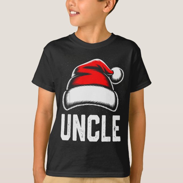 Uncle Santa Christmas Family Matching Pajamas Xmas T-Shirt (Vorderseite)