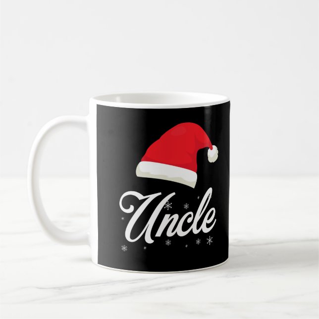 Uncle Santa Claus Hat Xmas Weihnachten Kaffeetasse (Links)