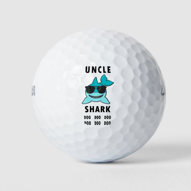 UNCLE SHARK Doo Doo Doo Golfball (Vorderseite)