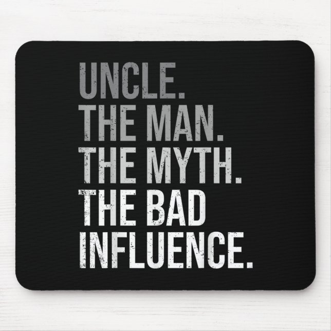 Uncle The Man The Myth The Legend Fun Best Funny U Mousepad (Vorne)